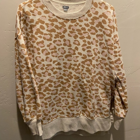 american eagle leopard sweatshirt